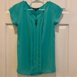 NEW Express Teal Blue Blouse Medium